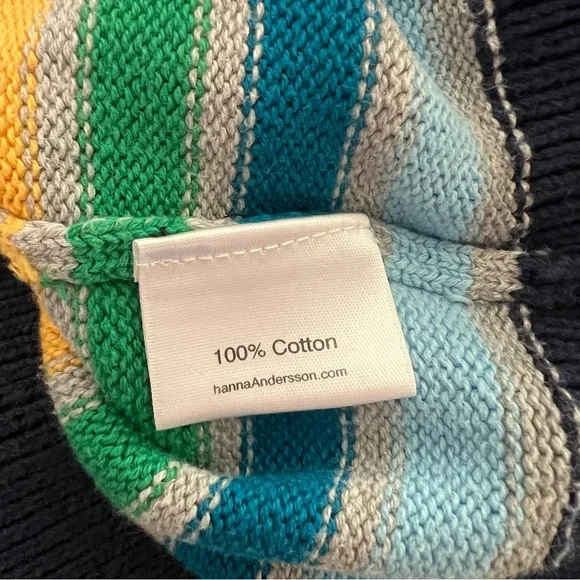 Hanna Andersson Knit Striped Rainbow Sweater - Picture 6 of 7